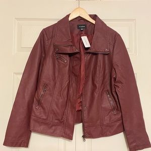 NWT faux leather jacket